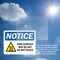 Signmission Hot Surface Sign, 7 in H x 10 in W, Vinyl Decal OS-2PACK-NS-D-710-L-18525 - alternate 5